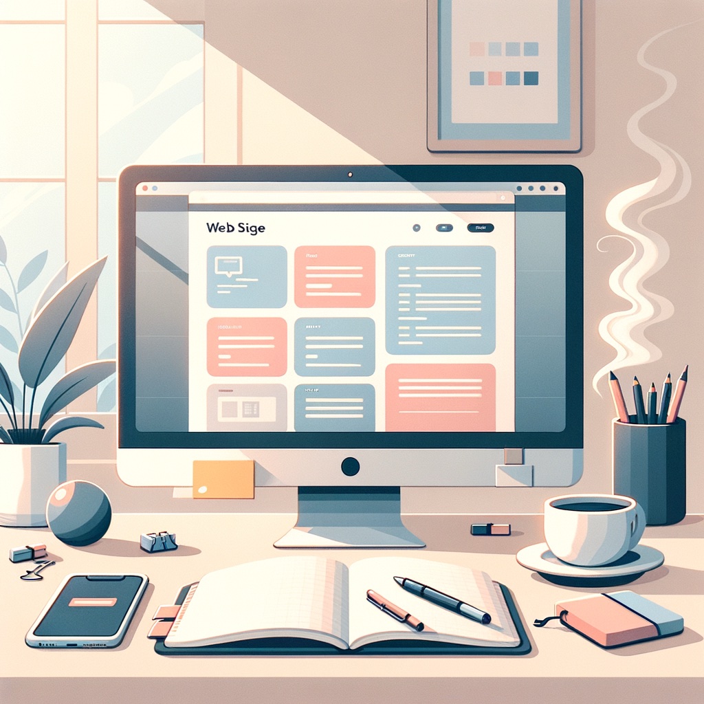 A computer screen displaying the basics of web development