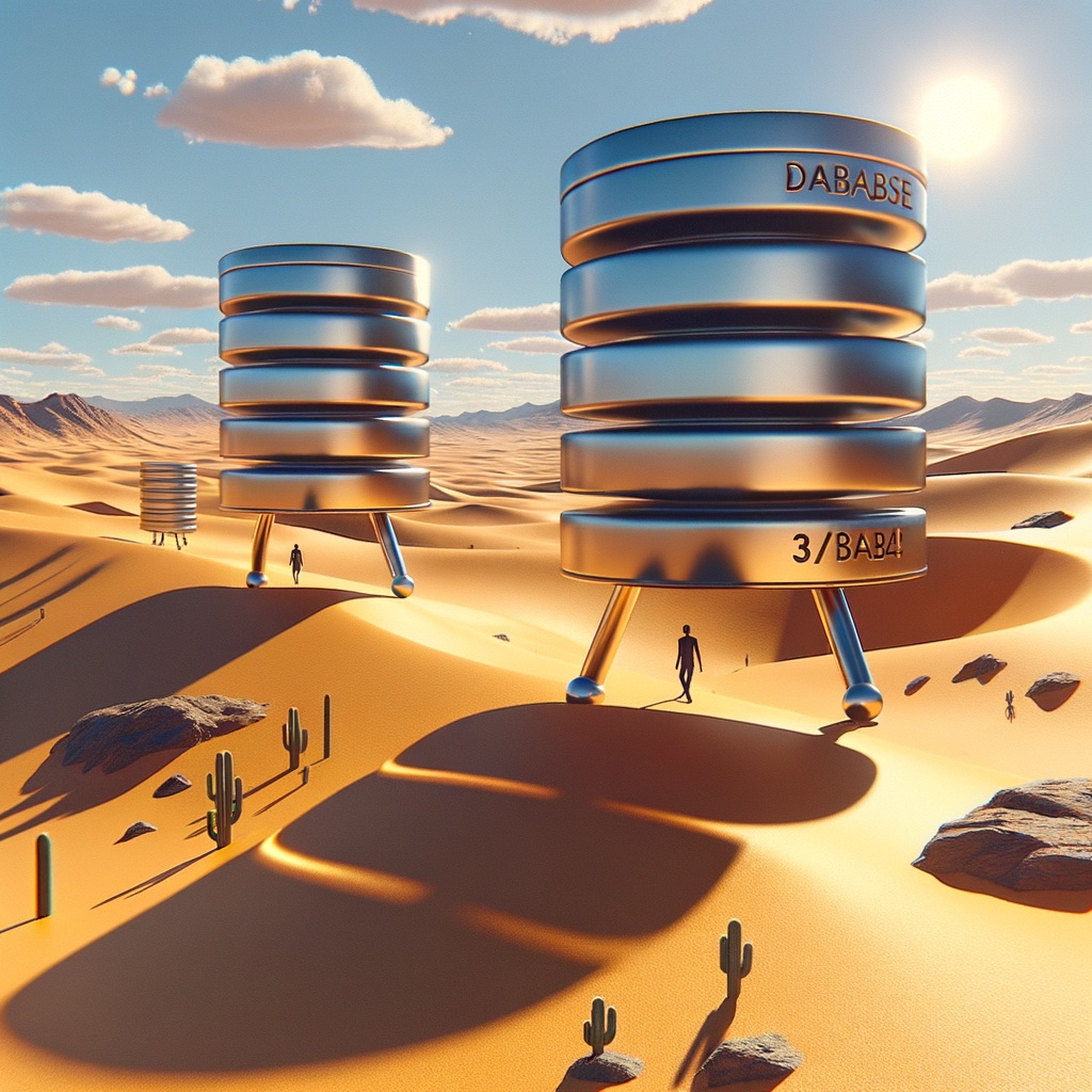 Relational databases strolling through the desert