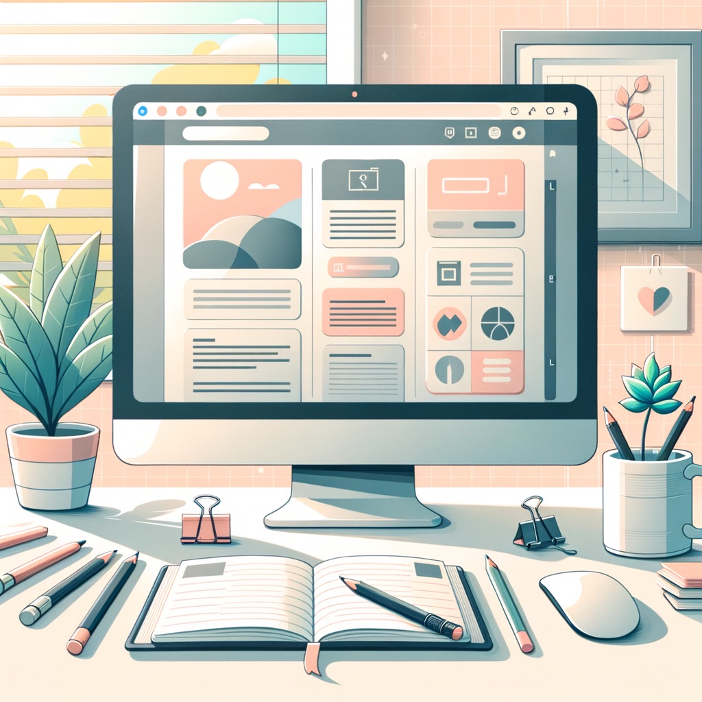 A computer screen displaying the basics of web development