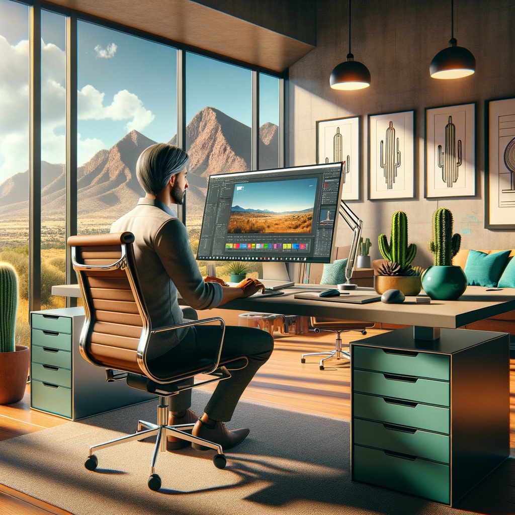 A concept image representing web design in Albuquerque