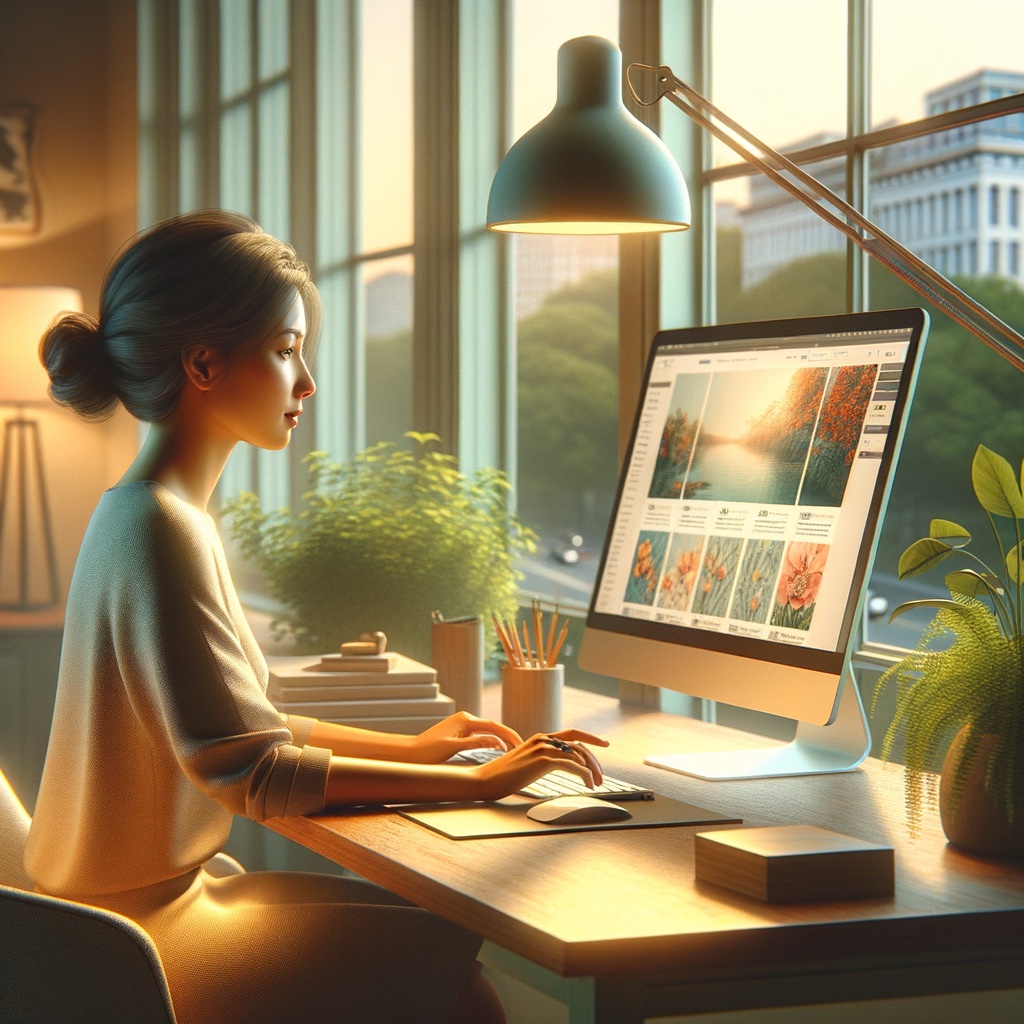 A concept image representing web design in Arlington