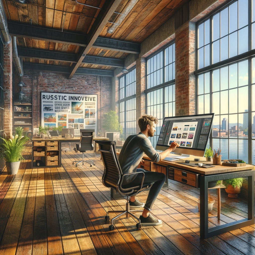 A concept image representing web design in Burlington