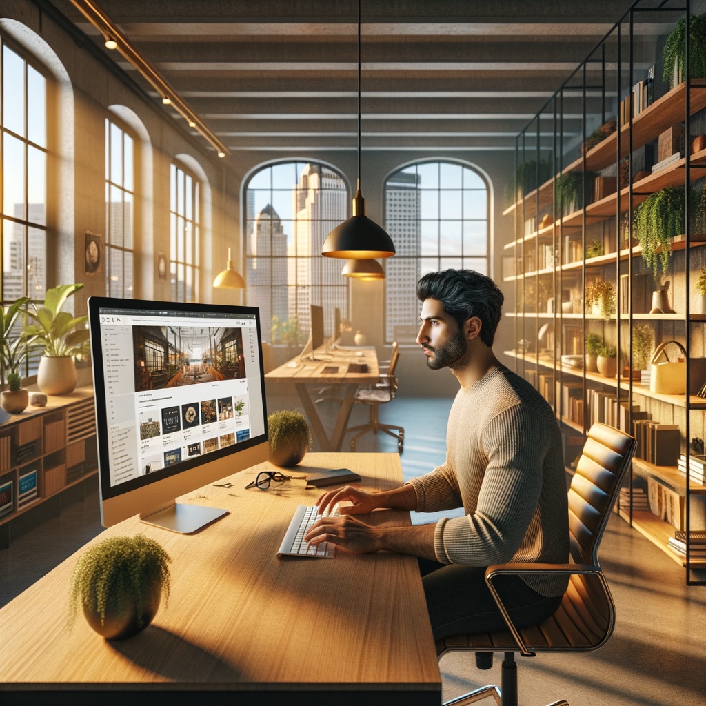 A concept image representing web design in Des Moines