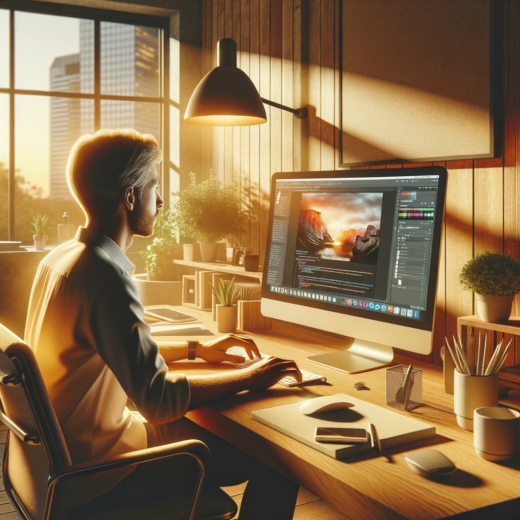 A concept image representing web design in Fort Worth