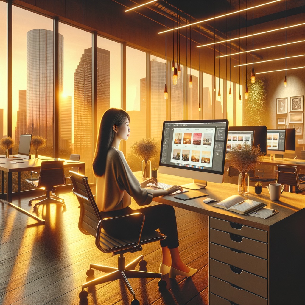 A concept image representing web design in Houston