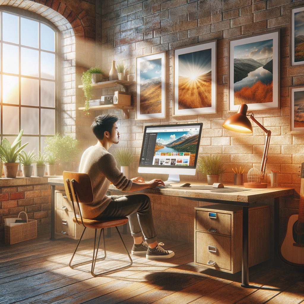 A concept image representing web design in Idaho