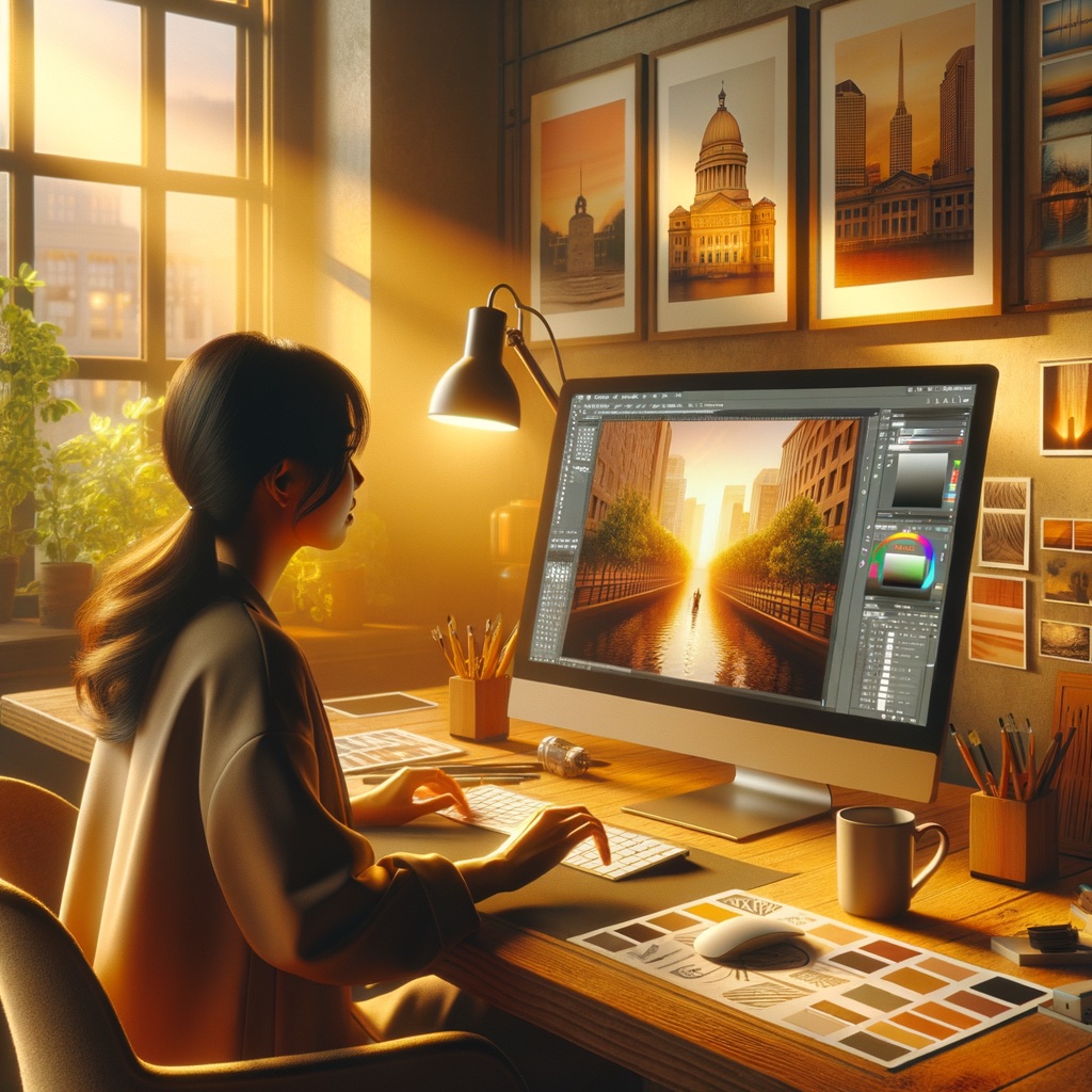 A concept image representing web design in Little Rock