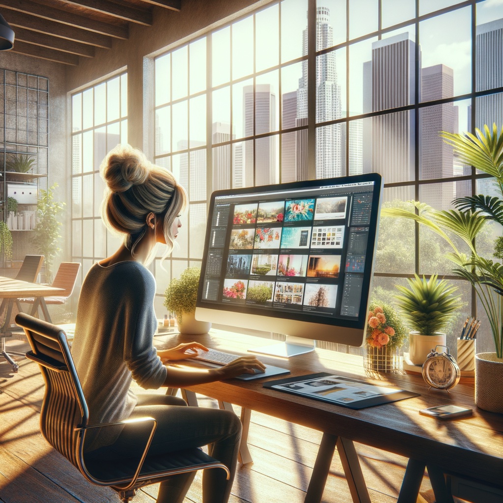 A concept image representing web design in Los Angeles