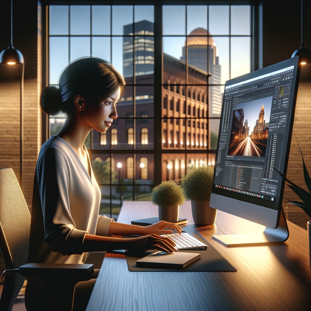 A concept image representing web design in Louisville