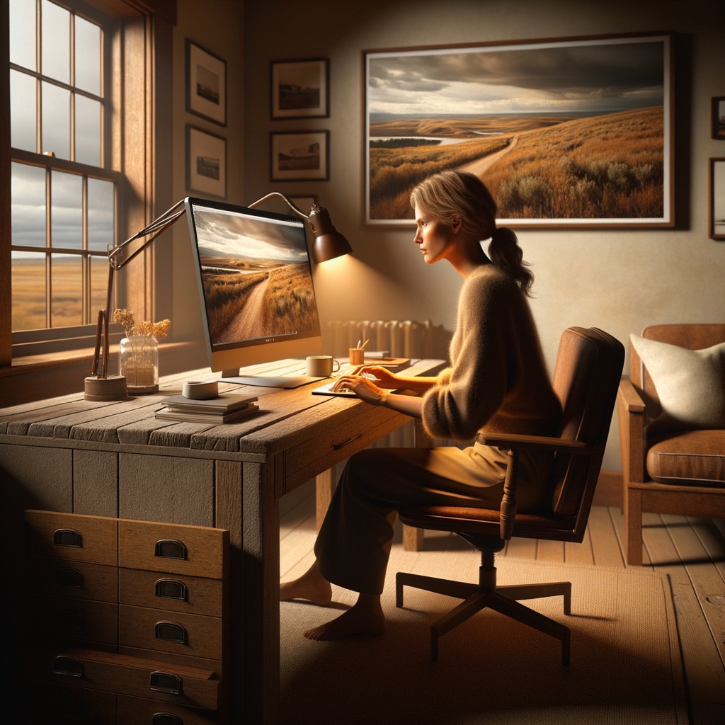 A concept image representing web design in North Dakota