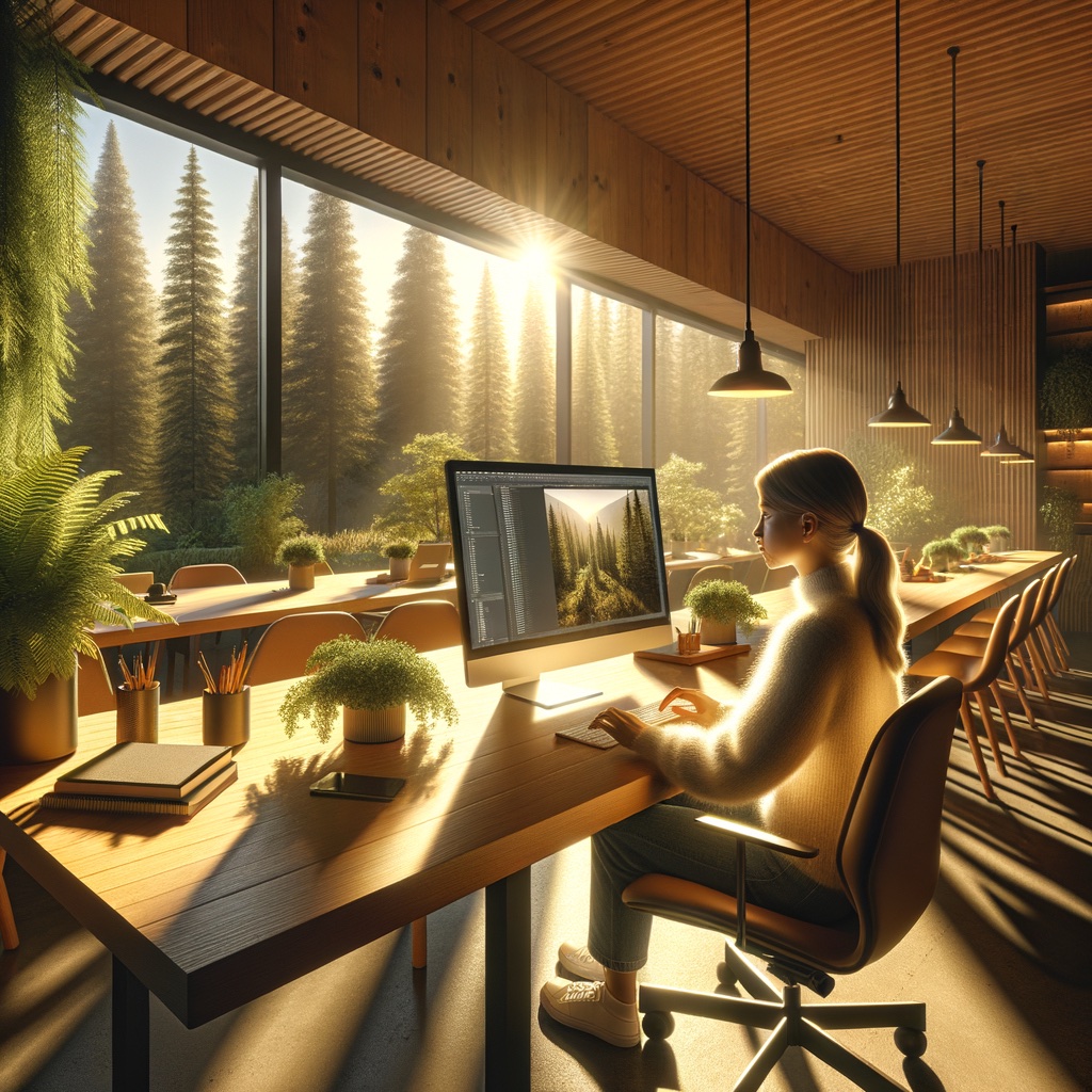 A concept image representing web design in Oregon