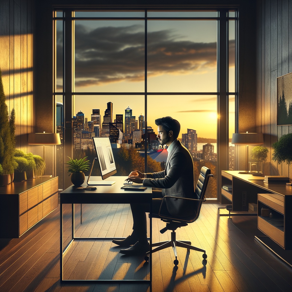 A concept image representing web design in Seattle