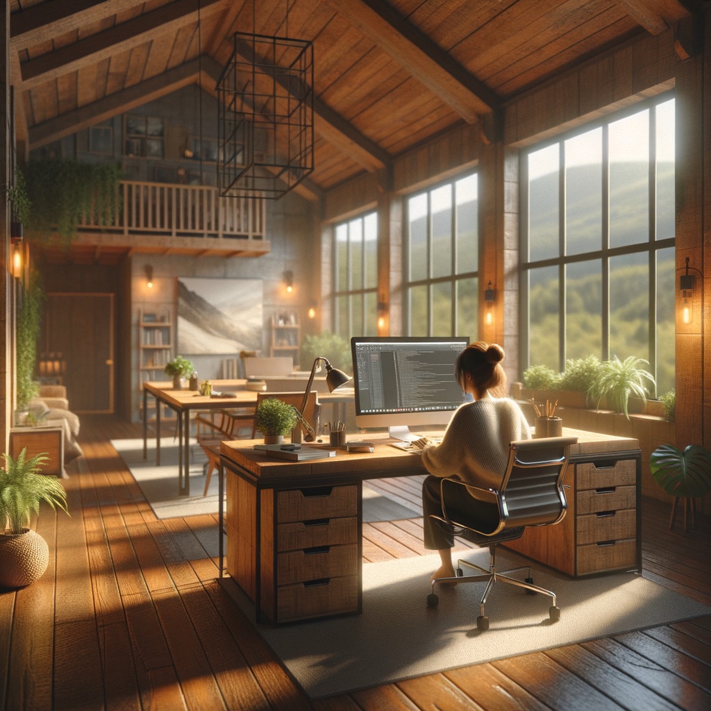 A concept image representing web design in Vermont