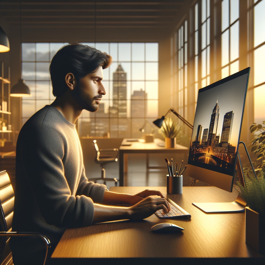 A concept image representing web design in Wichita