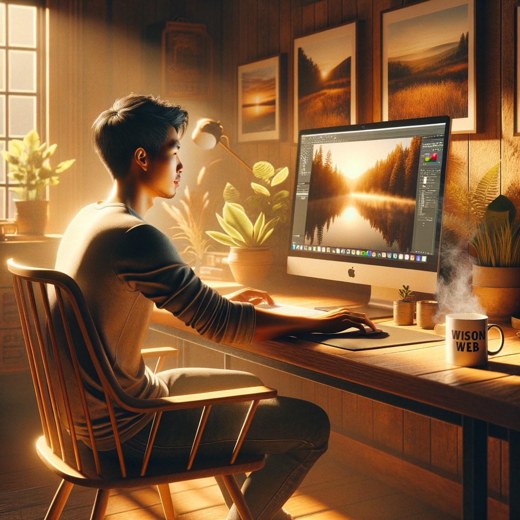 A concept image representing web design in Wisconsin