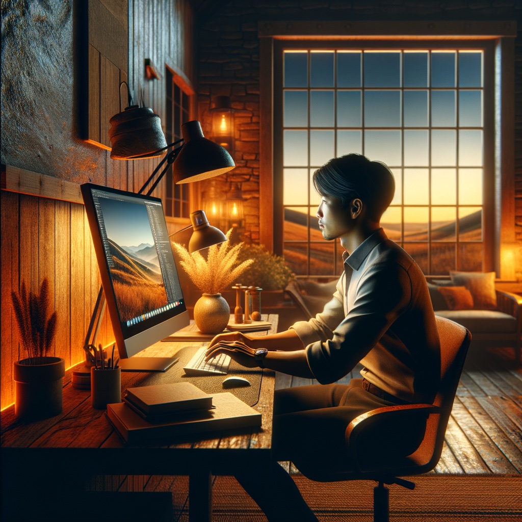 A concept image representing web design in Wyoming